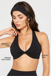 PURELUXE PLUNGE LOW IMPACT BRA