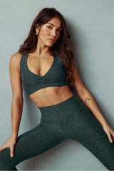 HEATHERFLEX RUCHED BRA