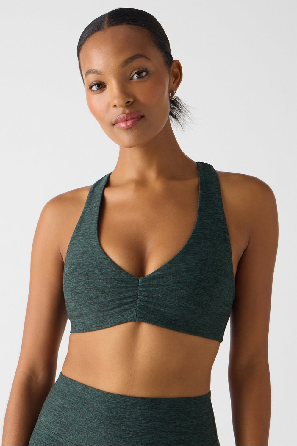 HEATHERFLEX RUCHED BRA