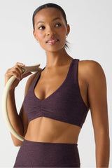 HEATHERFLEX RUCHED BRA