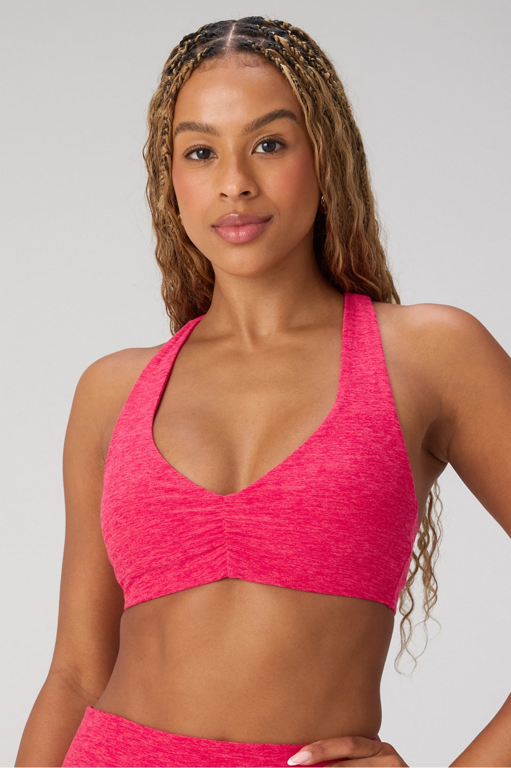 HEATHERFLEX RUCHED BRA