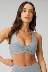 HEATHERFLEX RUCHED BRA