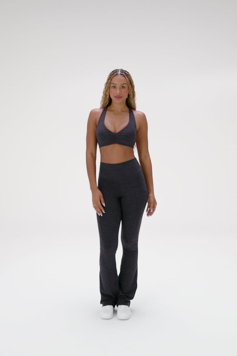 HEATHERFLEX RUCHED BRA