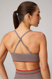 SEAMLESS V-NECK LOW IMPACT BRA