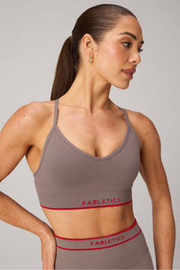 SEAMLESS V-NECK LOW IMPACT BRA