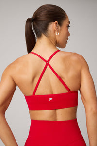 SEAMLESS V-NECK LOW IMPACT BRA
