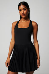 HOT SHOT PLEATED CLASSIC MINI DRESS