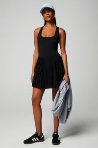 HOT SHOT PLEATED CLASSIC MINI DRESS