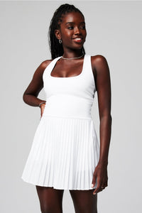 HOT SHOT PLEATED CLASSIC MINI DRESS