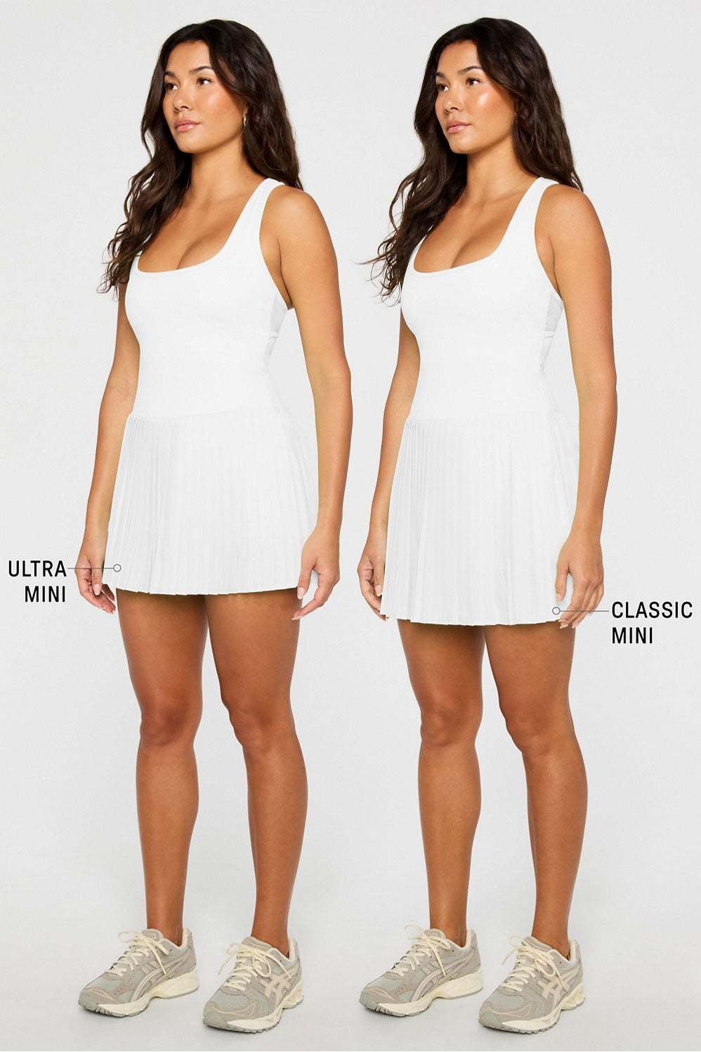 HOT SHOT PLEATED CLASSIC MINI DRESS