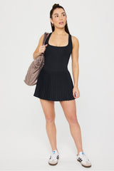 HOT SHOT PLEATED DRESS- SHORT