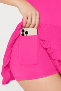 HOT SHOT PLEATED DRESS- SHORT