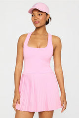 HOT SHOT PLEATED DRESS- SHORT
