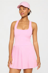 HOT SHOT PLEATED DRESS- SHORT
