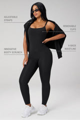 BOOTY SCRUNCH PURELUXE V-BACK JUMPSUIT
