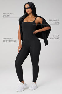 BOOTY SCRUNCH PURELUXE V-BACK JUMPSUIT