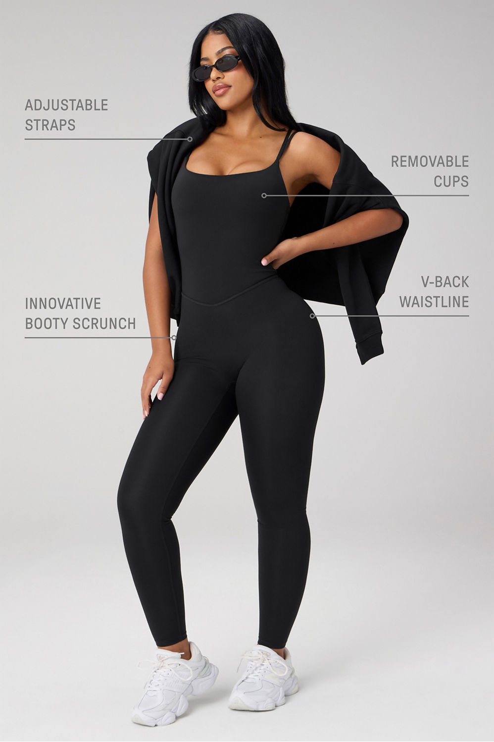 BOOTY SCRUNCH PURELUXE V-BACK JUMPSUIT