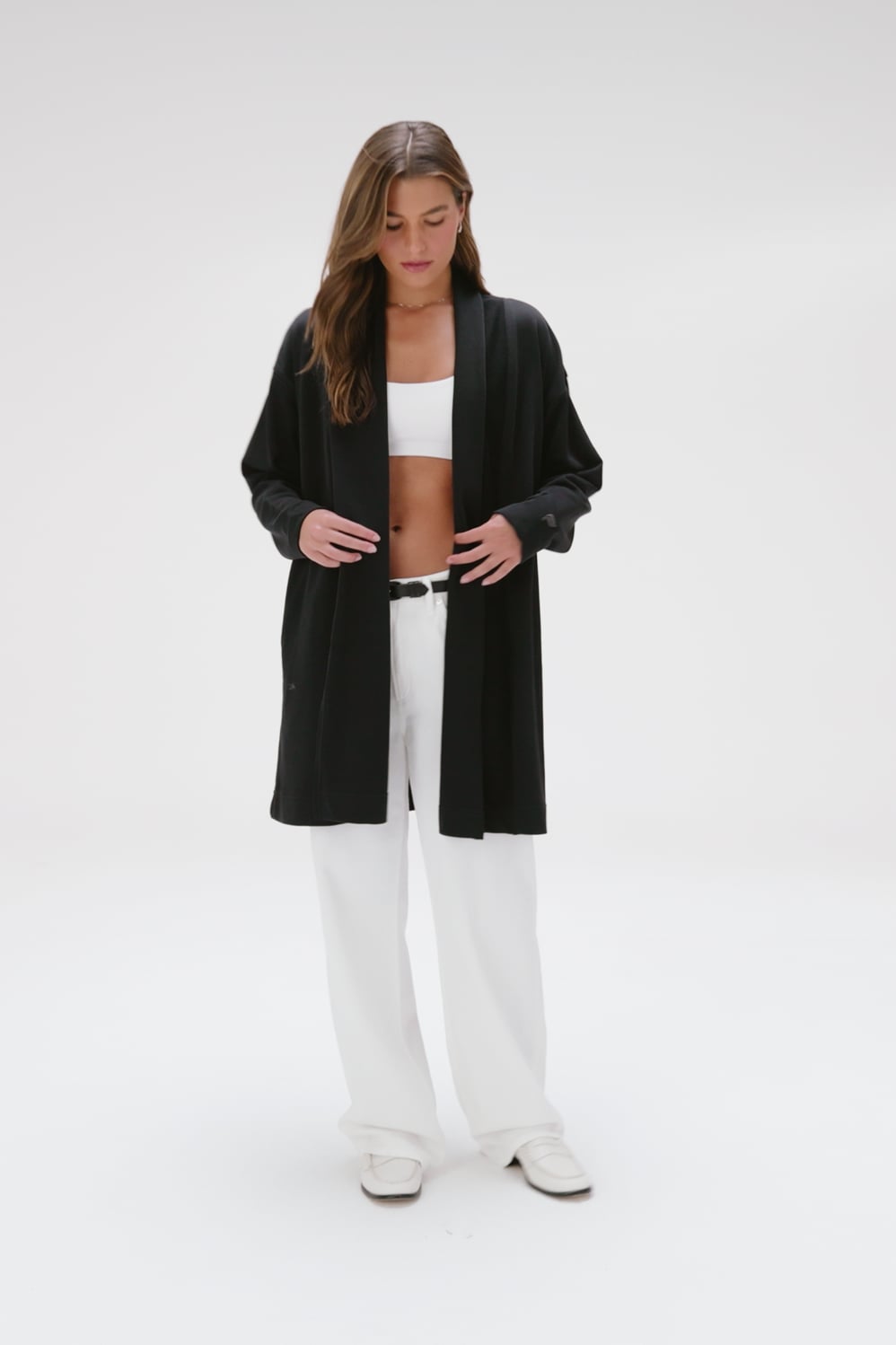 YEAR ROUND TERRY OVERSIZED CARDIGAN