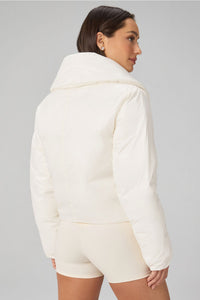 SHAWL COLLAR PUFFER SHINE JACKET