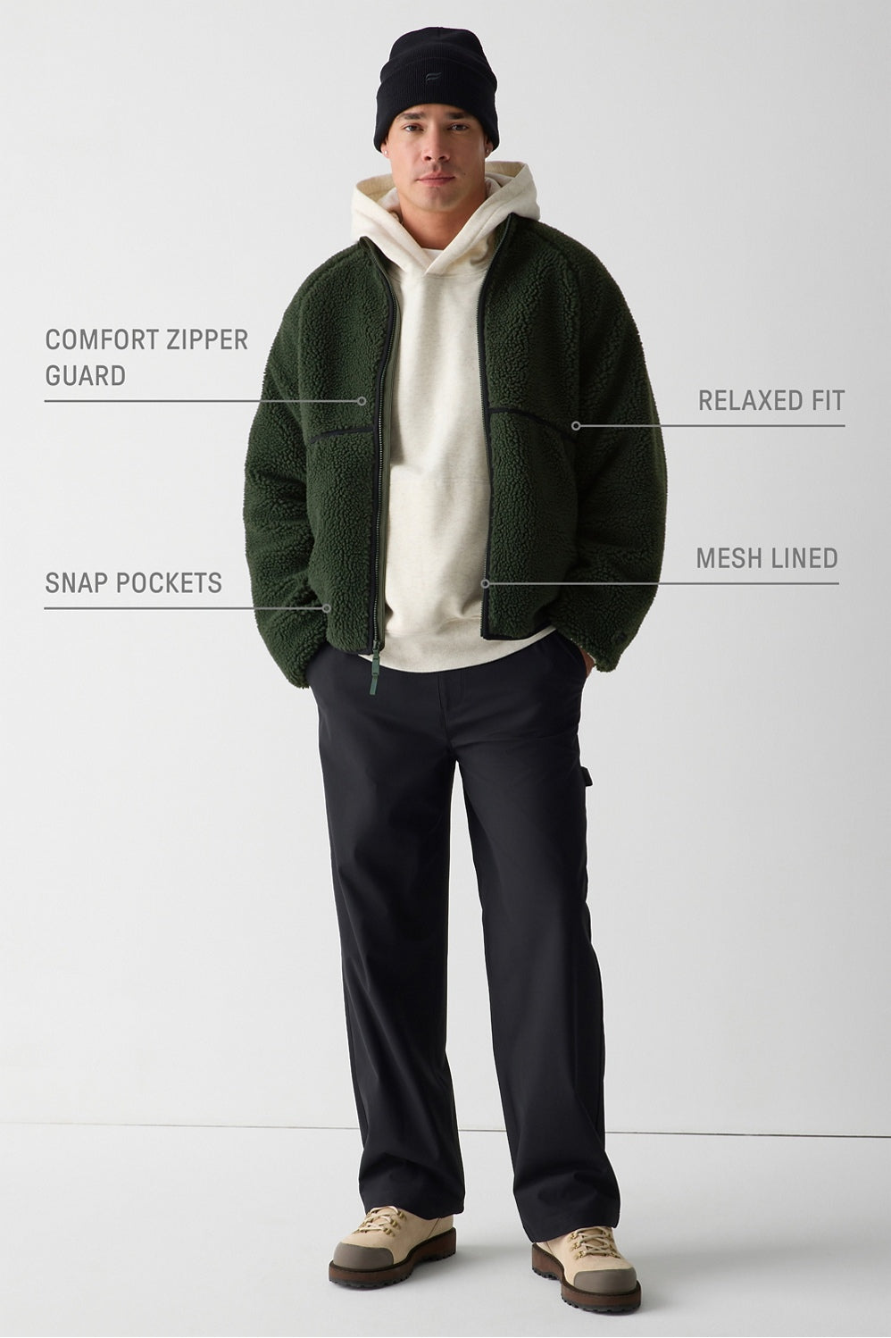 THE SUMMIT HIGH PILE FLEECE JACKET