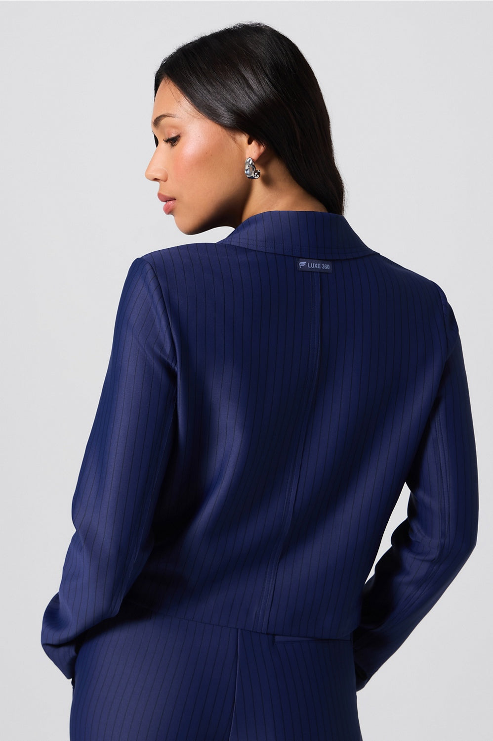 PINSTRIPE CROPPED BLAZER