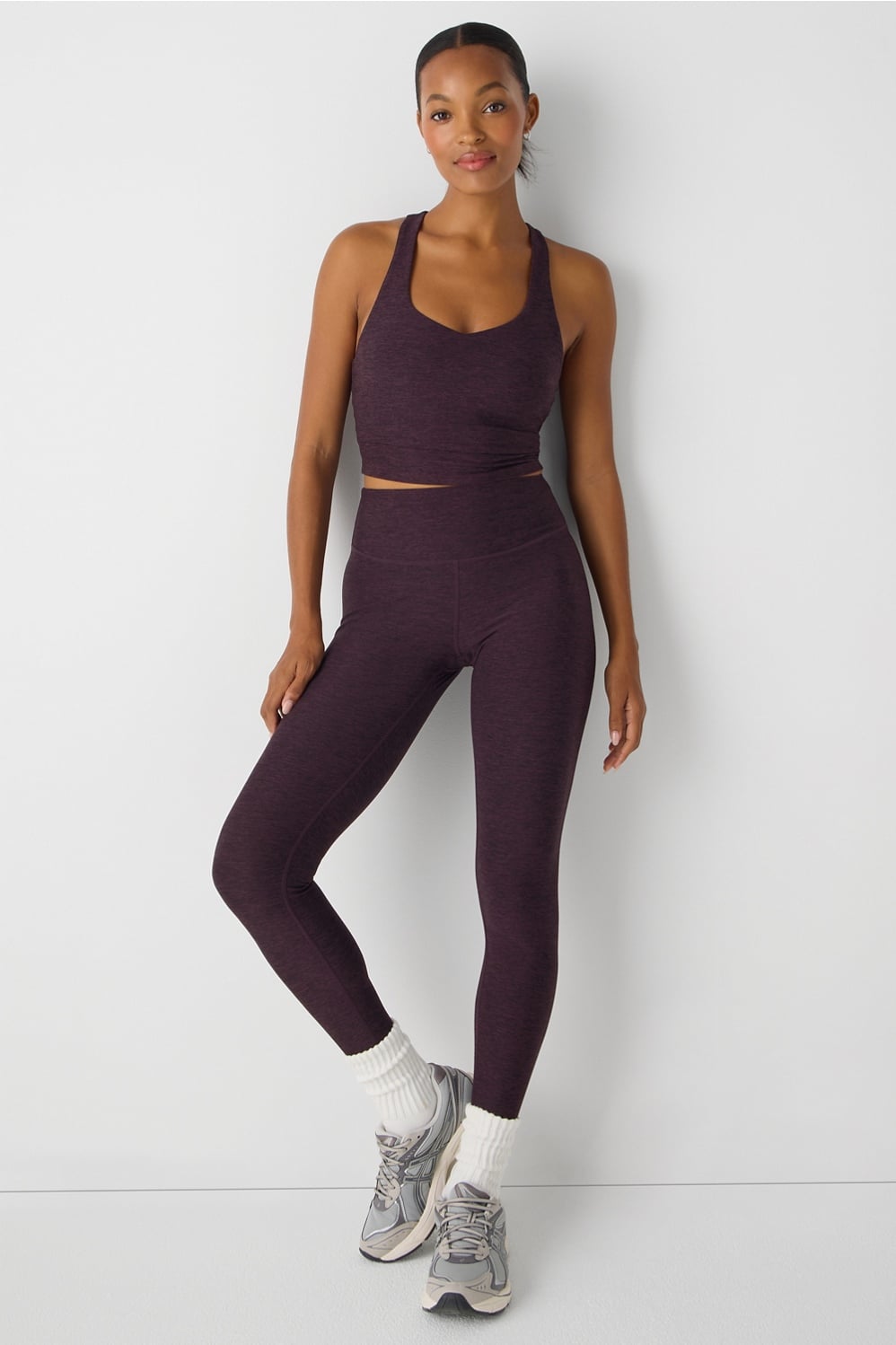 HEATHERFLEX HIGH-WAISTED TLC LEGGING-SHORT