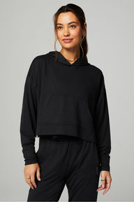 CLOUD JERSEY CROPPED HOODIE