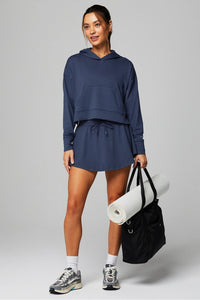 CLOUD JERSEY CROPPED HOODIE