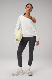 YEAR ROUND TERRY OFF SHOULDER SWEATSHIRT