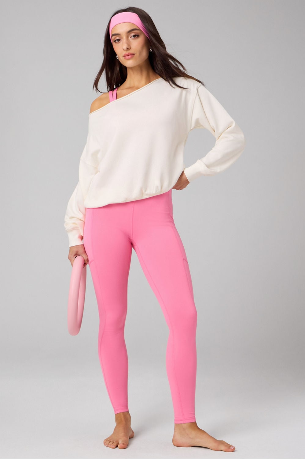 YEAR ROUND TERRY OFF SHOULDER SWEATSHIRT