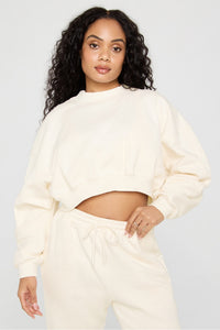 WEEKEND CROPPED SWEAT SHIRT