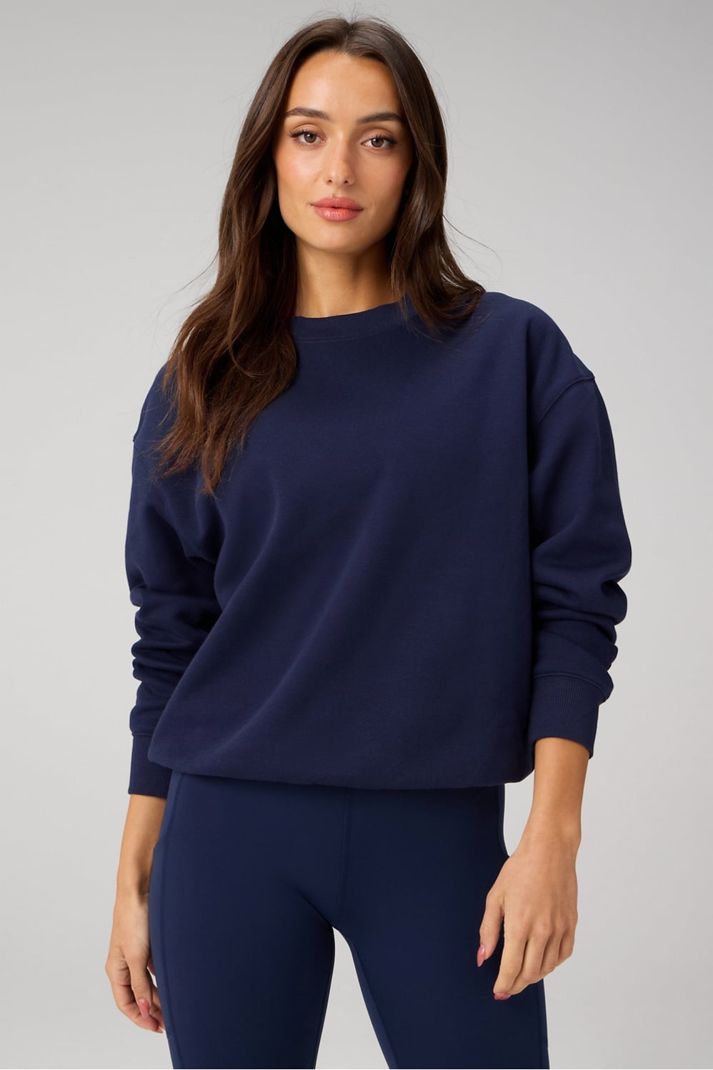 COZY FLEECE CREW NECK SWEAT SHIRT