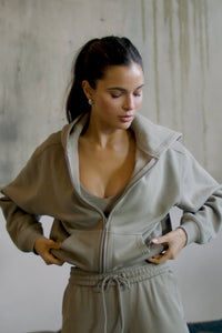 CLOUD JERSEY FULL ZIP HOODIE