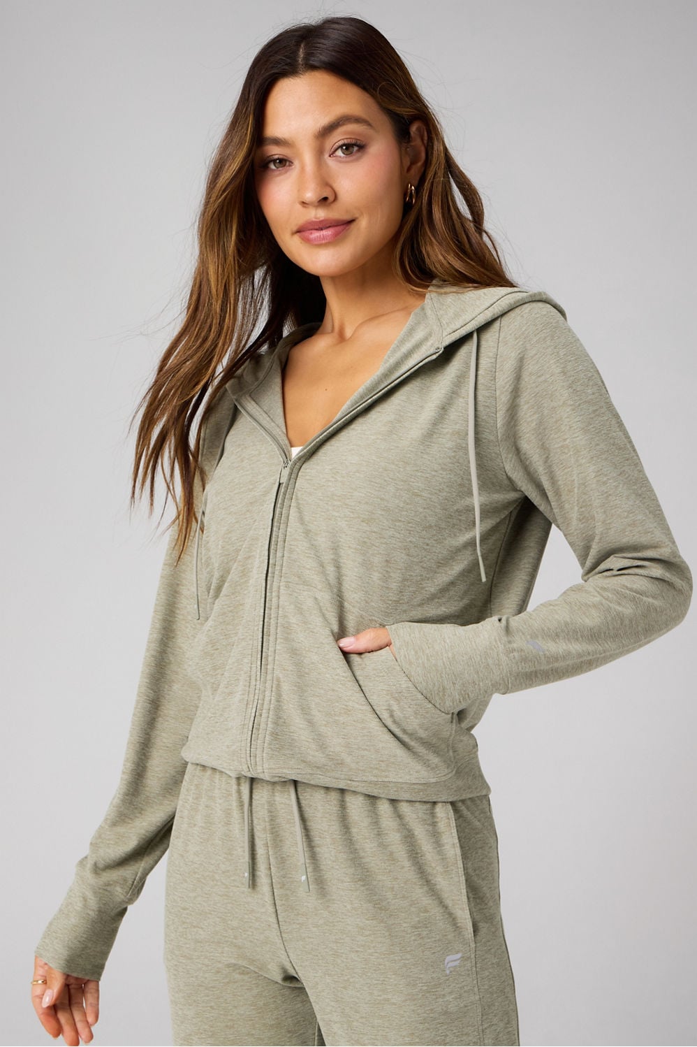 CLOUD JERSEY FULL ZIP HOODIE
