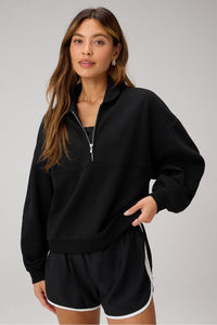 COZY FLEECE RELAXED HALF ZIP