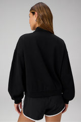 COZY FLEECE RELAXED HALF ZIP