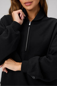 COZY FLEECE RELAXED HALF ZIP