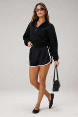COZY FLEECE RELAXED HALF ZIP