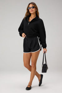 COZY FLEECE RELAXED HALF ZIP