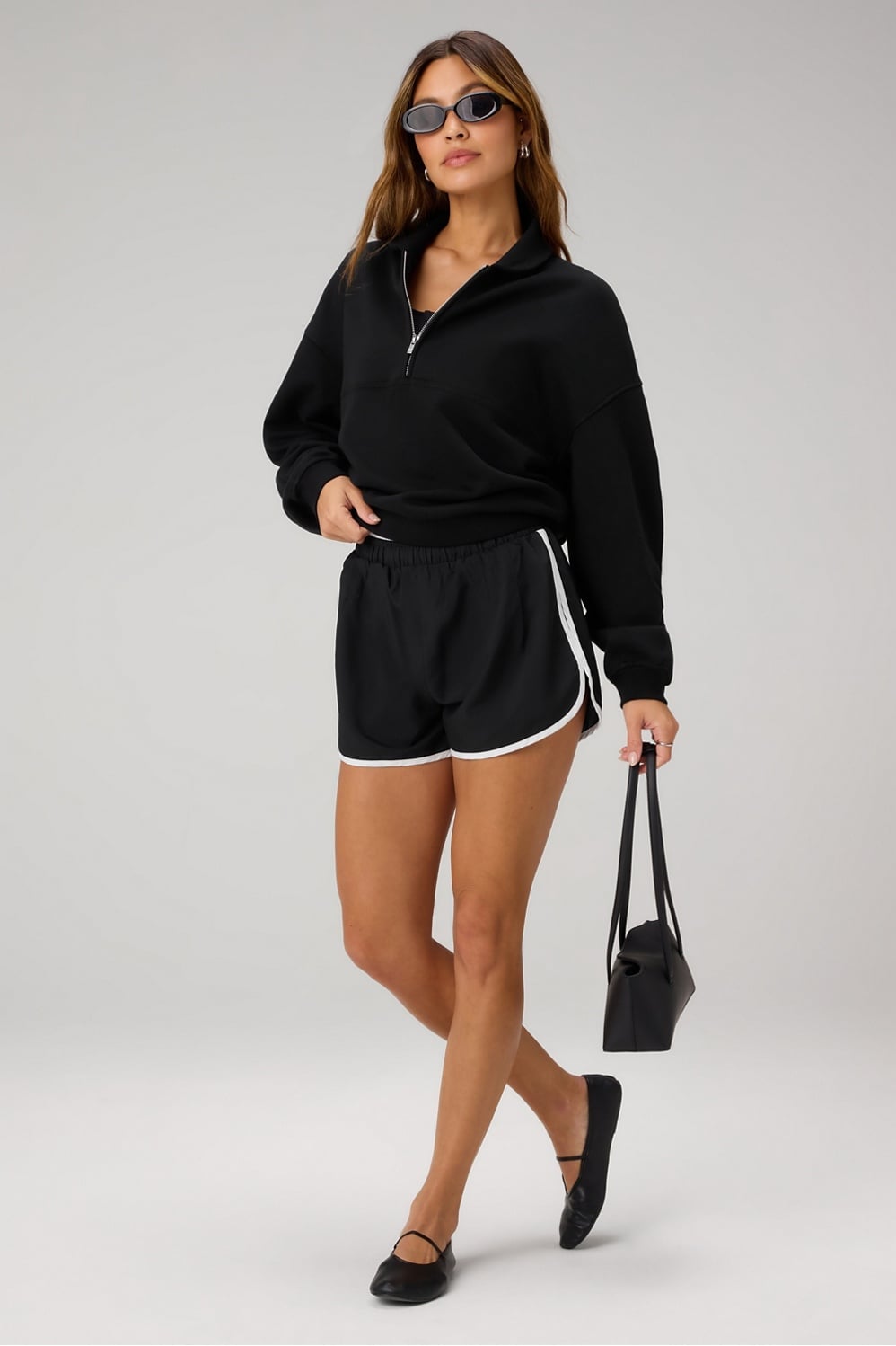 COZY FLEECE RELAXED HALF ZIP
