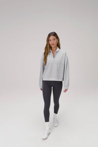 COZY FLEECE RELAXED HALF ZIP