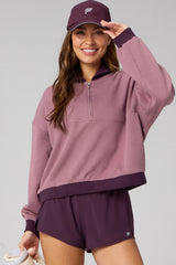 COZY FLEECE RELAXED HALF ZIP