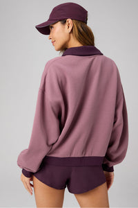 COZY FLEECE RELAXED HALF ZIP