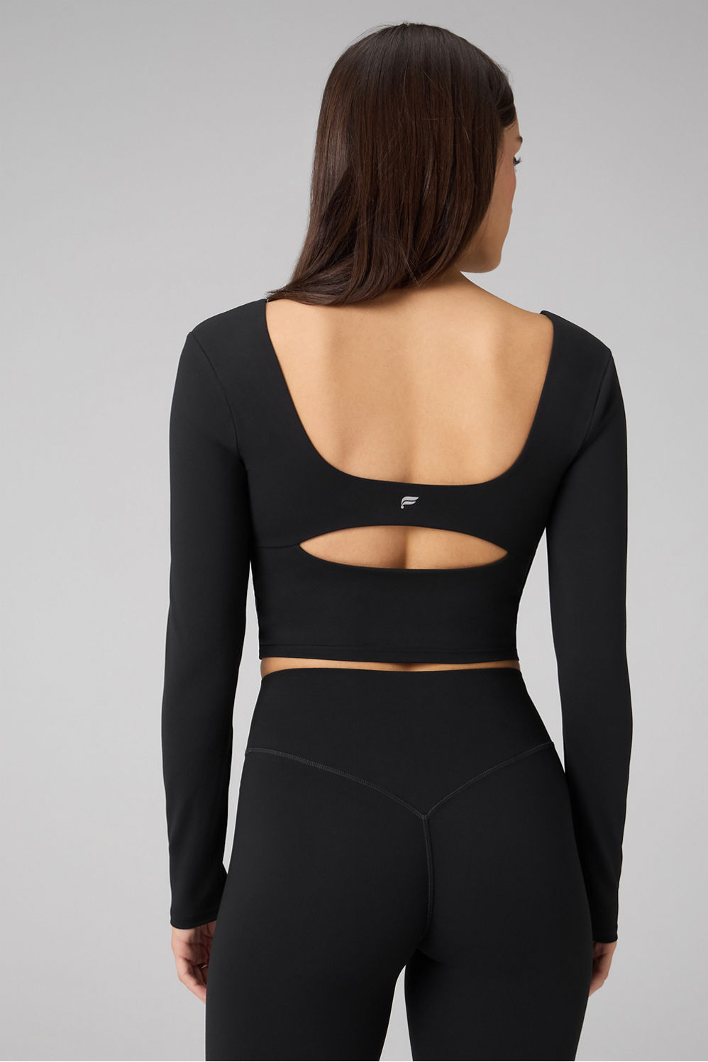 PURELUXE LONG-SLEEVE BUILT-IN BRA TOP