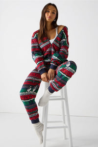 COZY FLEECE HOODED ONESIE