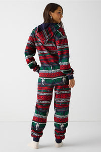 COZY FLEECE HOODED ONESIE