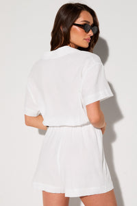 COTTON VOILE SHORT ONESIE