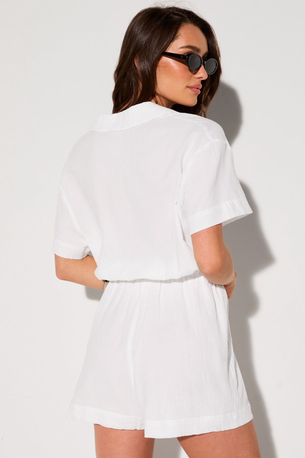 COTTON VOILE SHORT ONESIE