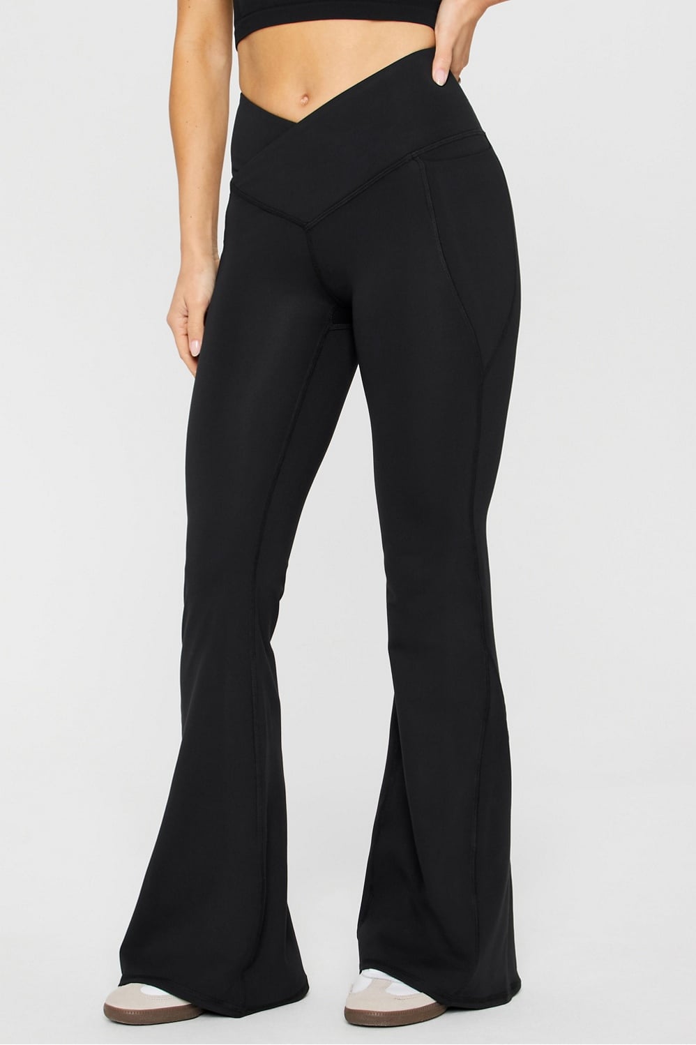 OASIS HIGH-WAISTED CROSSOVER FLARE