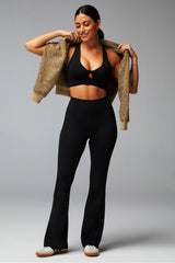 OASIS HIGH-WAIST KICK FLARE-SHORT